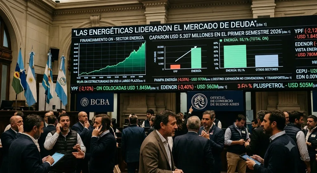 El sector energético concentró el 55% de las emisiones de ON en la primera mitad de 2026