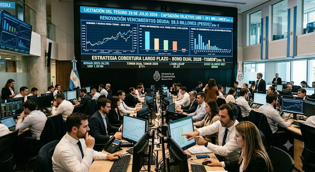 Economía busca captar USD 1.351 millones en nueva licitación con bono dual a 2028