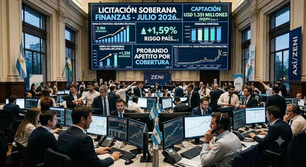Finanzas probó el apetito por cobertura con licitación por USD 1.351 millones
