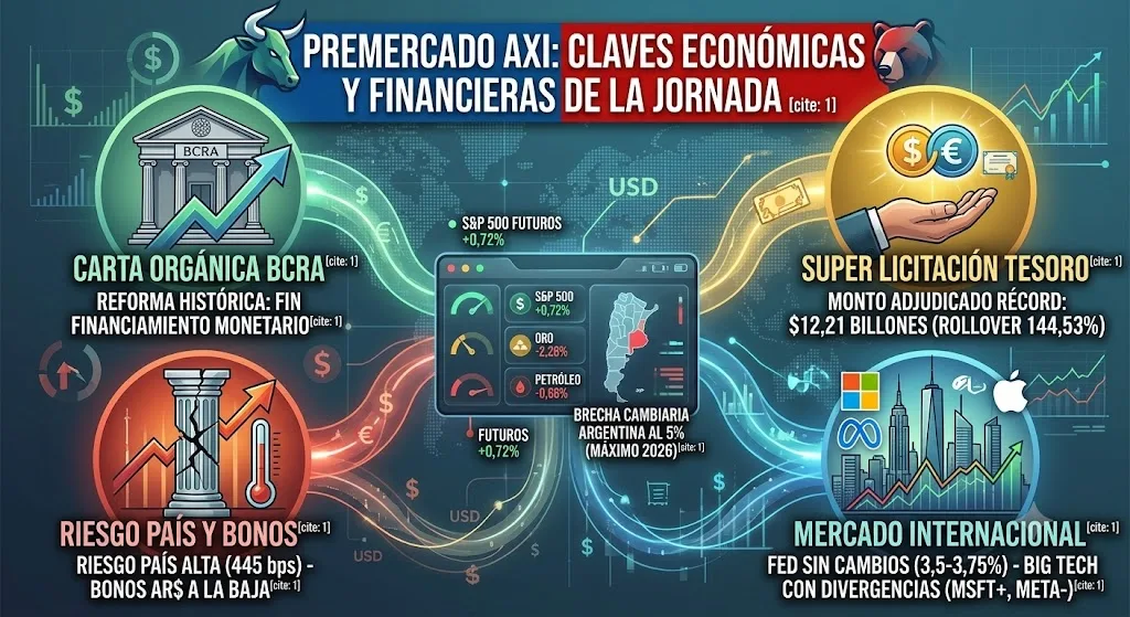 PREMERCADO Axi: Claves económicas y financieras de la jornada