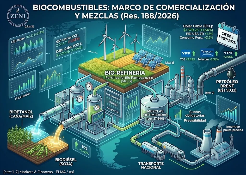 Energía ajusta la mezcla de biocombustibles