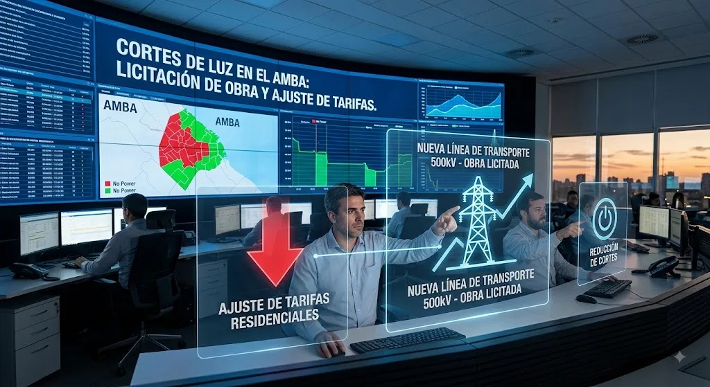 Licitan obra eléctrica AMBA I y su costo irá a las tarifas