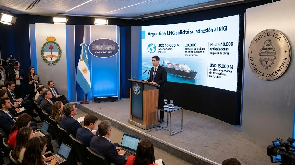 Ravier se refirió a la adhesión del proyecto Argentina LNG al RIGI: "incentivos"