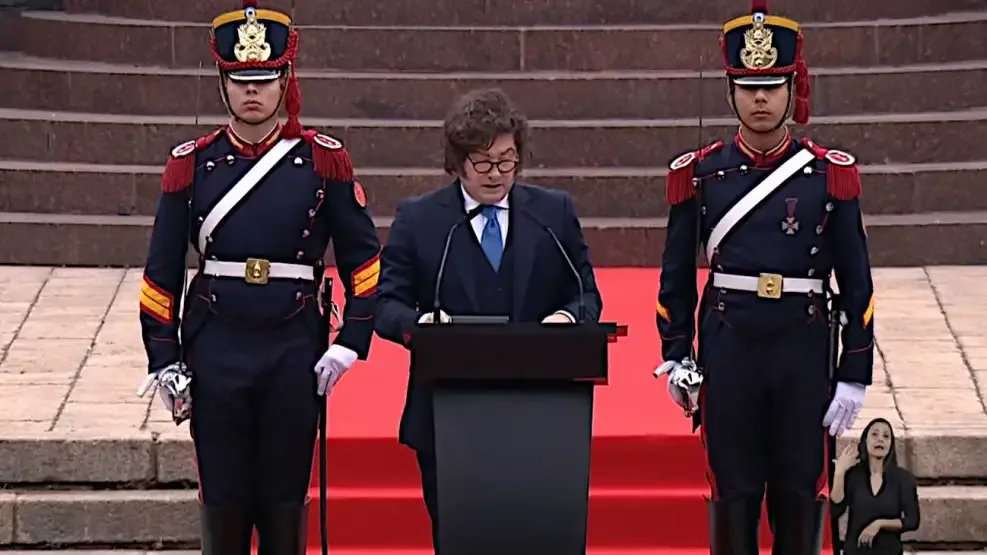 Milei encabezó el homenaje a San Martín y apuntó contra el kirchnerismo