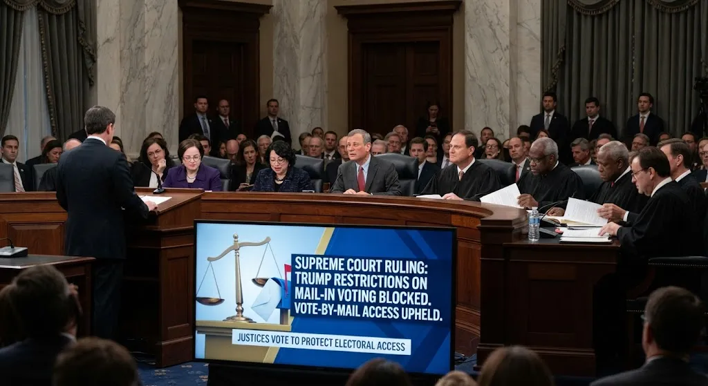 La Corte Suprema de EE. UU. frena por ahora las restricciones de Trump al voto por correo